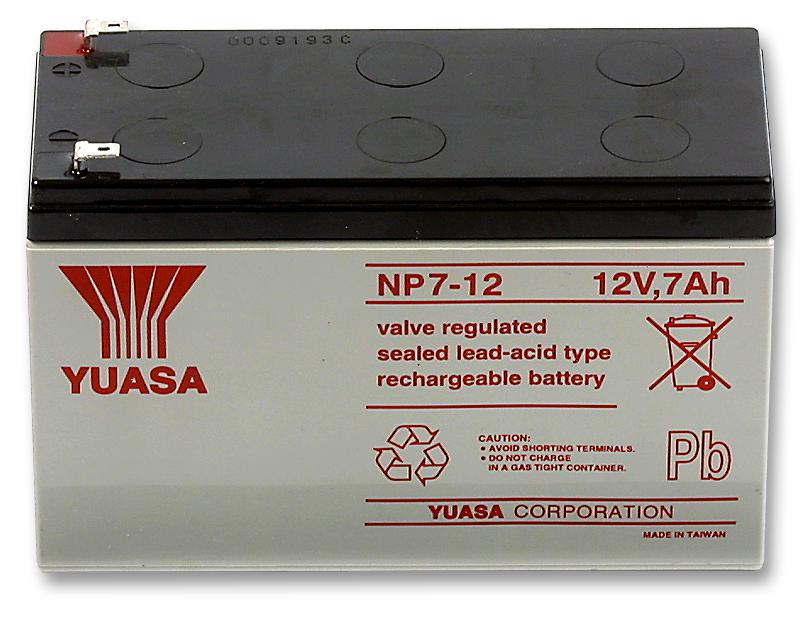 NP7 12 Yuasa Rechargeable Battery NP Series Valve Regulated