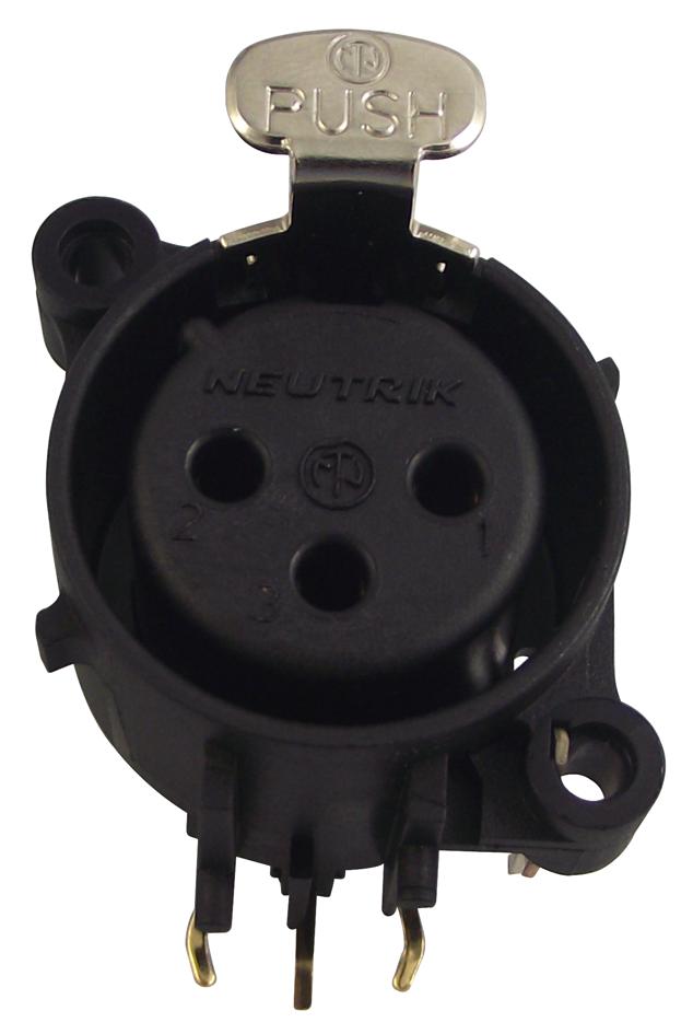 Neutrik Nc3Faah1 Socket, Xlr, Pcb, Horizontal, 3Pole