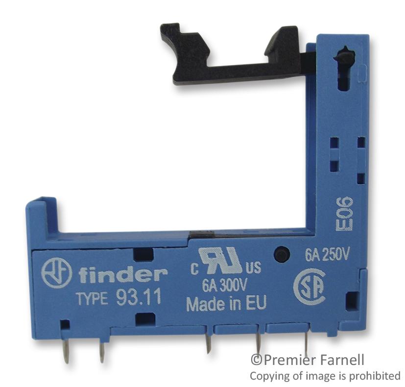 Finder 93.11 Socket, Pcb Mount, 34 Series