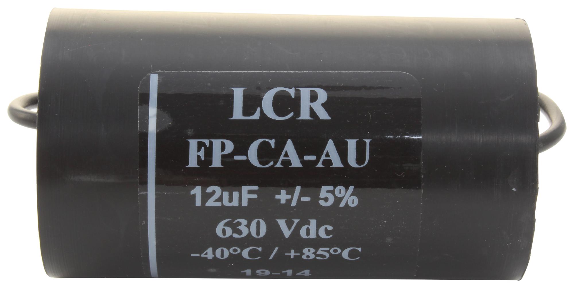 Lcr Components Fp-Ca-12-Au Cap, 12Îf, 630V, 5%, Pp, Panel