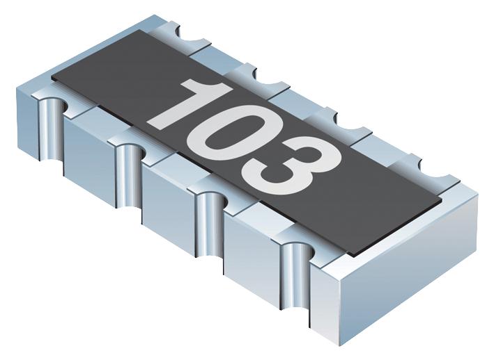 Bourns Cat10-270J4Lf Res N/w, Isolated, 27R, 5%, 25V, 0804