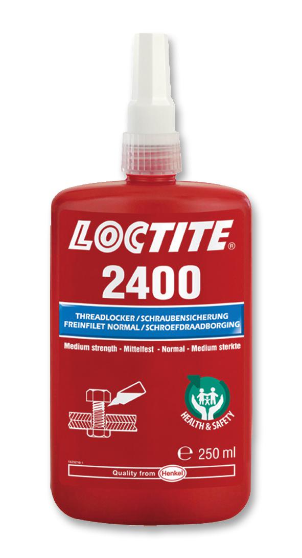 Loctite 2400, 250Ml Threadlocker 2400, Blue Bottle, 250Ml