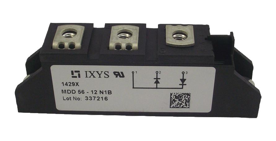 Ixys Semiconductor Mdd26-16N1B Diode Module, Dual, 1.6Kv, 36A