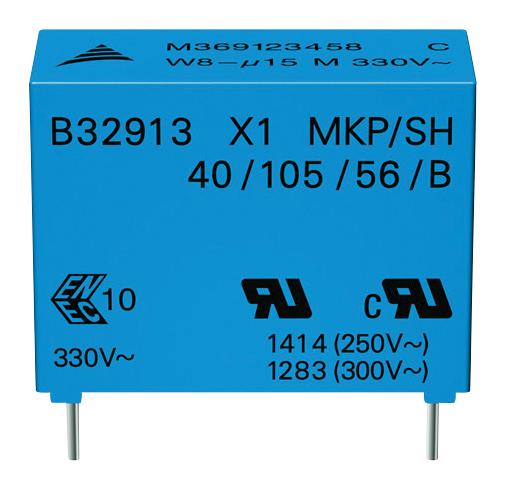 Epcos B32912B5103K000 Cap, 0.01Uf, Class X1, 530V, Rad