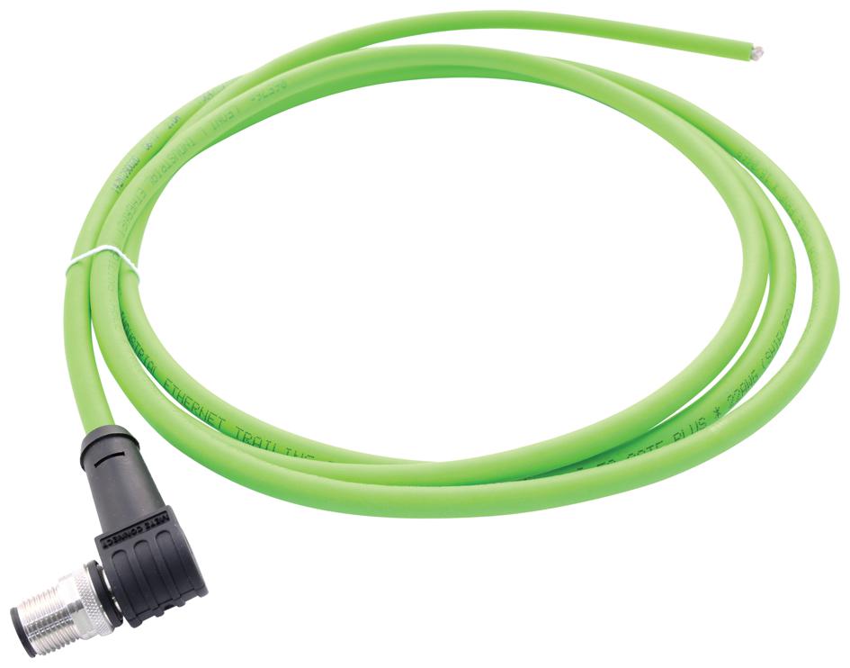 Metz Connect 142M1D90050 Sensor Cord, 4P M12 Plug-Free End, 5M