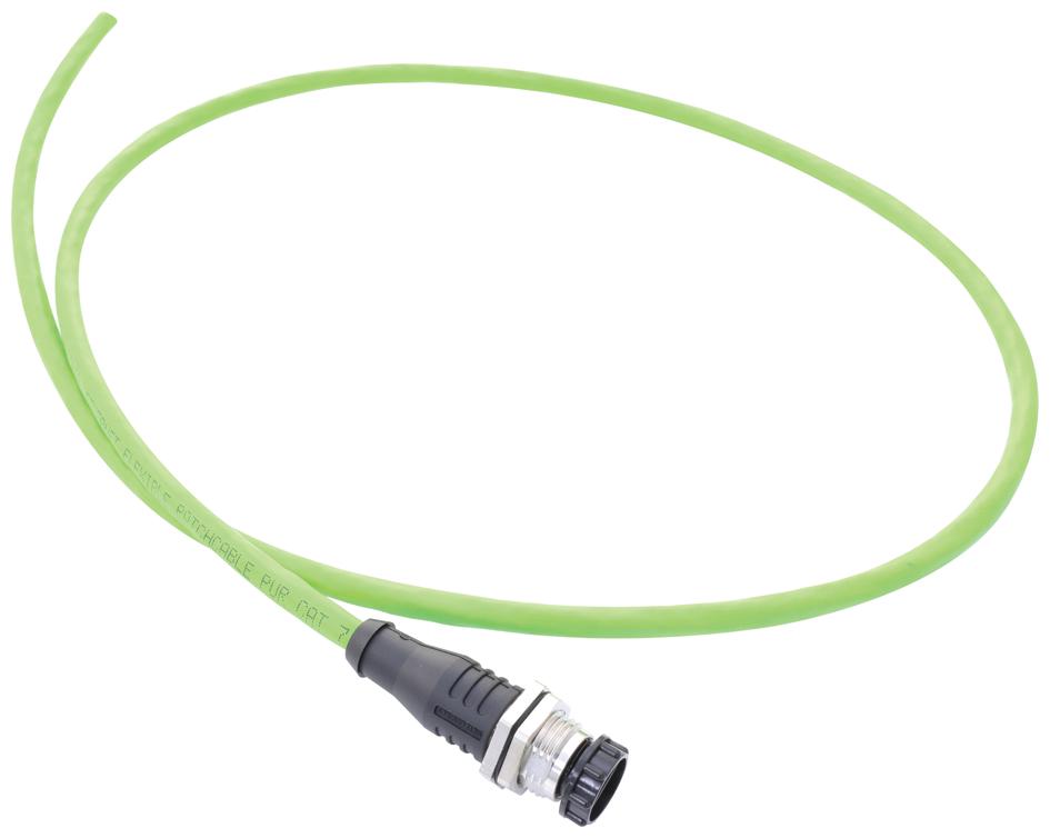 Metz Connect 142M2X20020 Sensor Cord, 8P M12 Rcpt-Free End, 2M