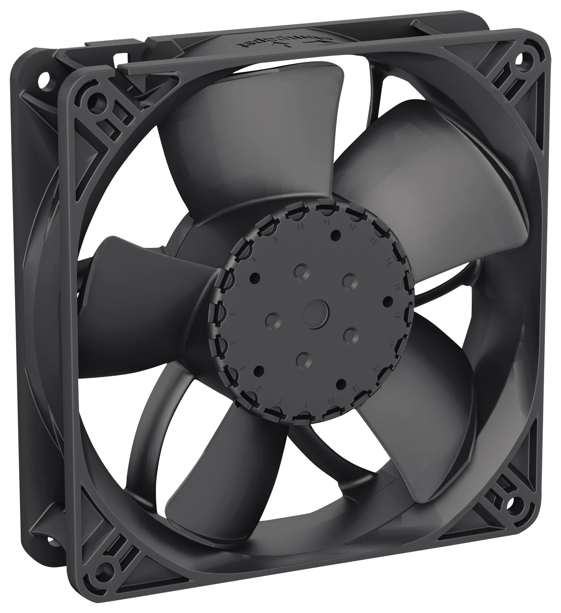 Ebm-Papst 4314Nnt Axial Fan, 119Mm, 24Vdc, 110Cfm, 43Dba