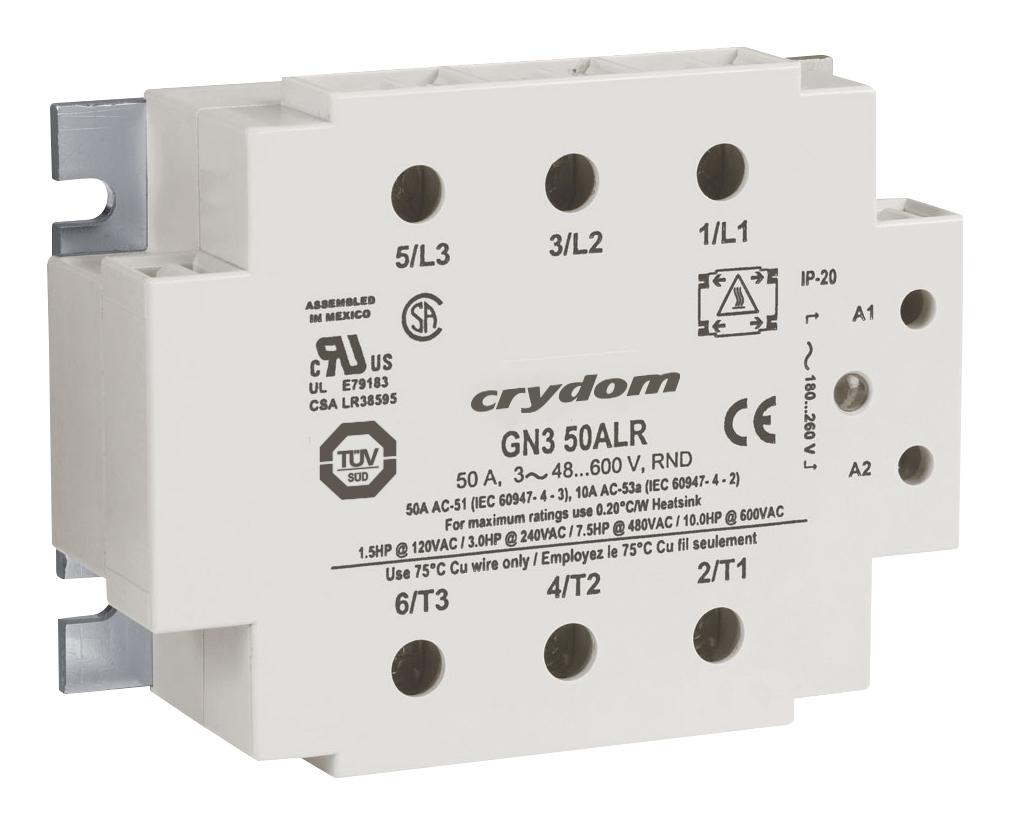 Sensata/crydom Gn350Bsz Solid State Relay, 50A, 90-140Vac, Panel