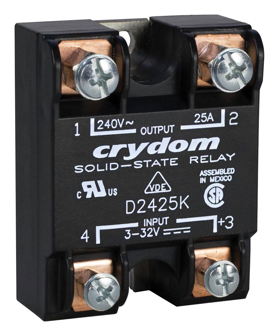 Sensata/crydom D2410K Solid State Relay, 24-280Vac, 10A, Panel