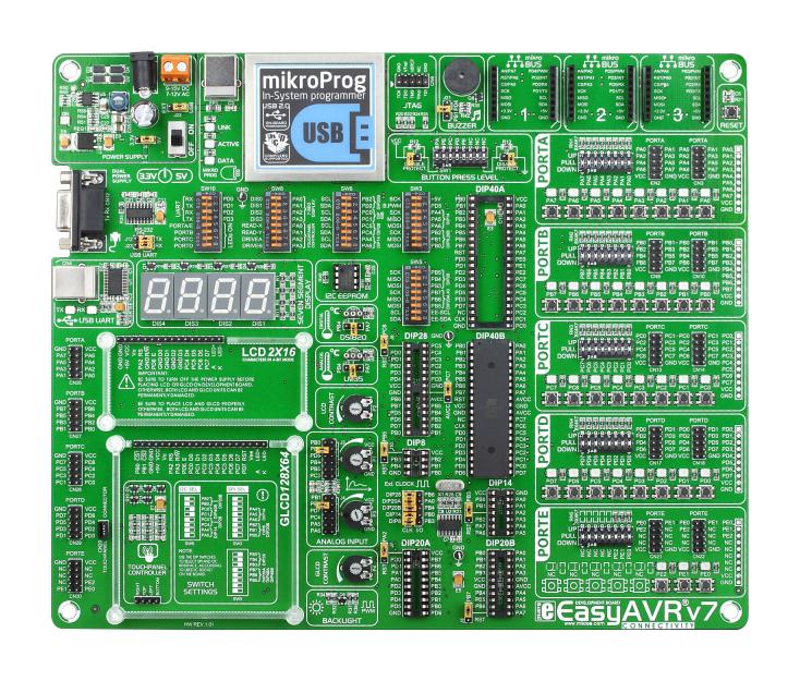 Mikroelektronika Mikroe-1385 Development Board, 8Bit, Avr Mcu