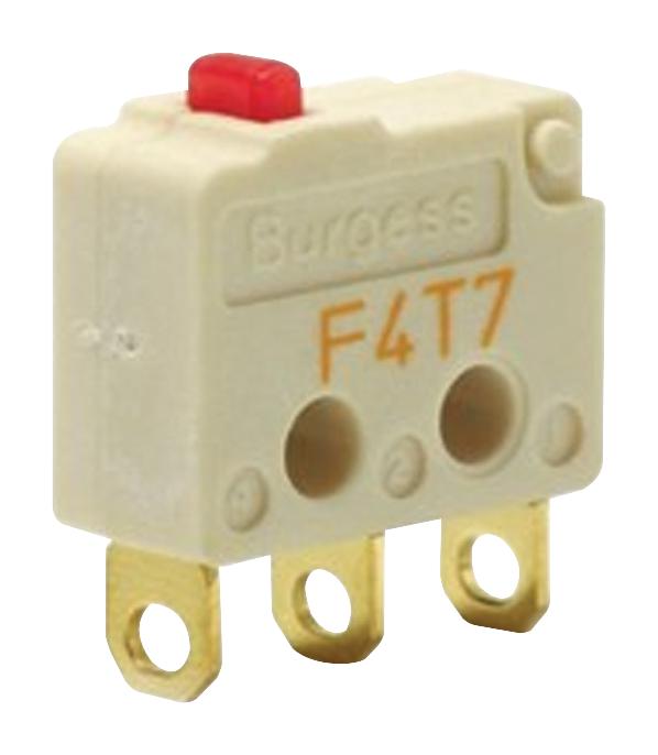 Saia-Burgess F4T7Gpul Microswitch, Plunger, 1Co, 5A, 250V