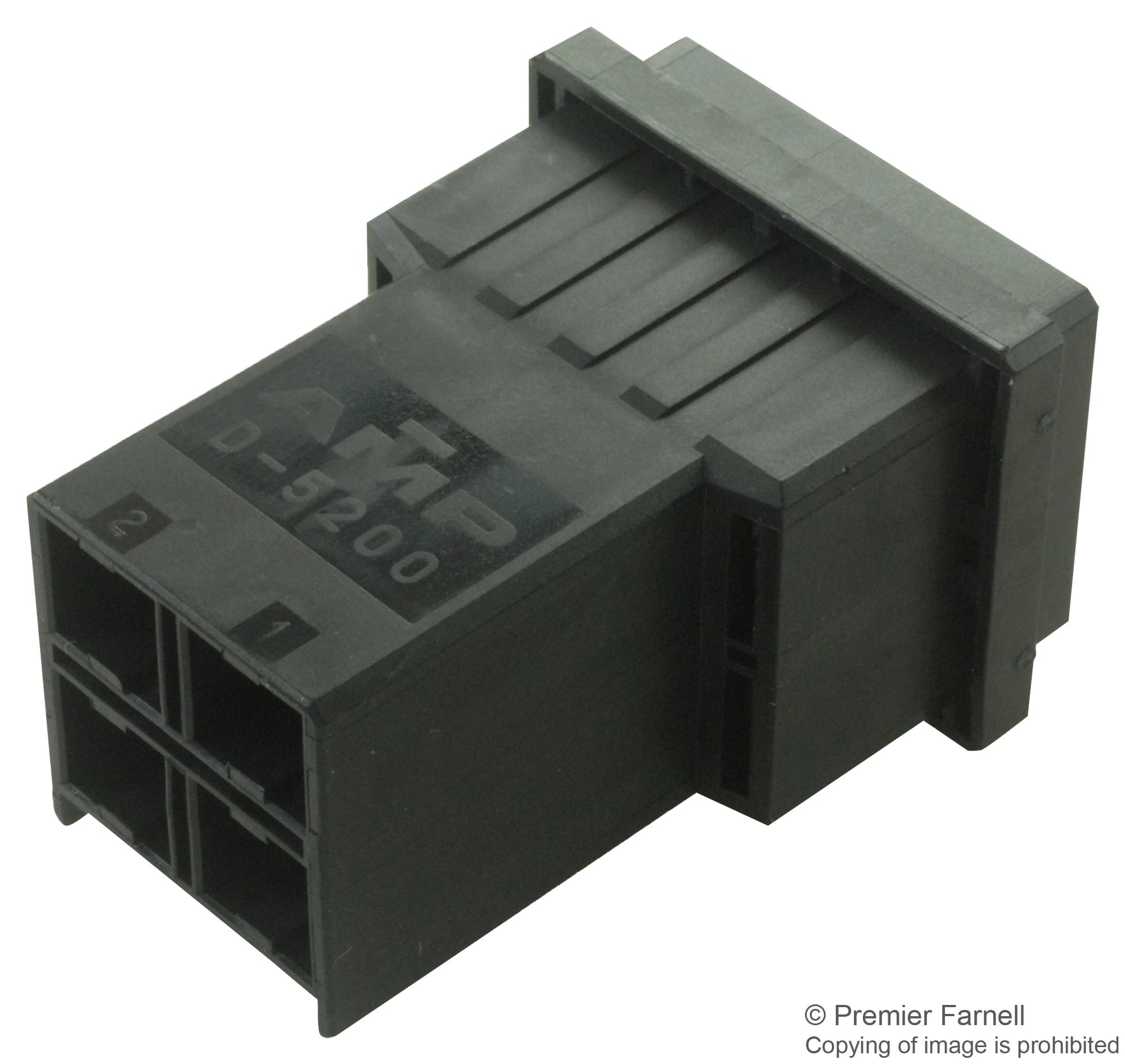 Amp - Te Connectivity 2-917808-2 Connector Housing, Plug, 4Pos, 10.16Mm