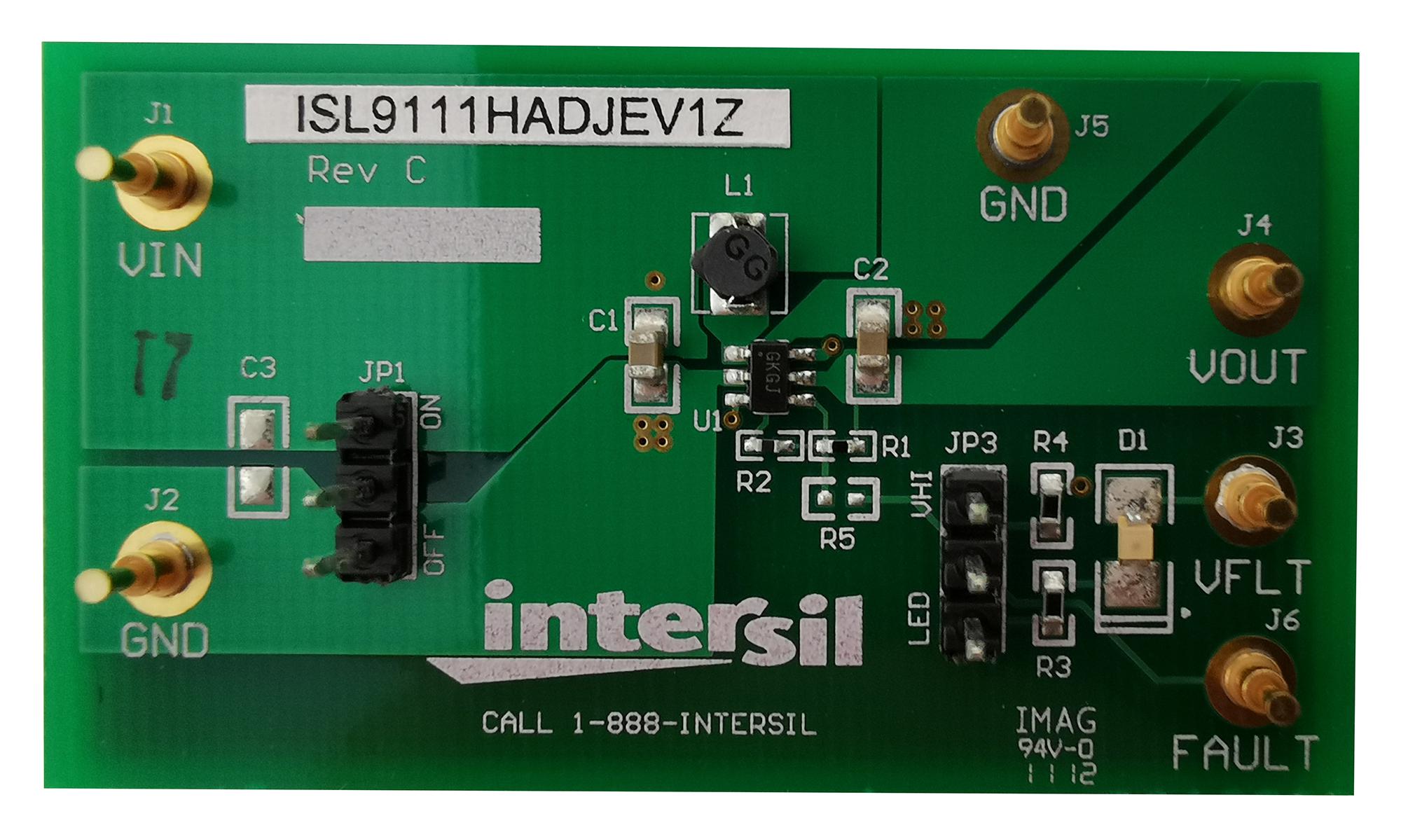 Renesas Isl9111Hadjev1Z Eval Board, Synchronous Boost Converter