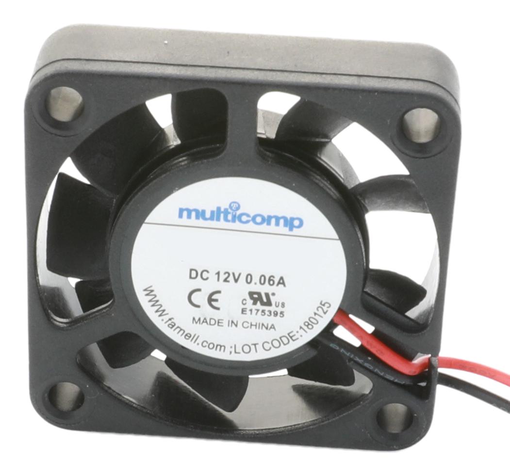 Multicomp Pro Mc002111 Axial Fan, 50Mm, 12Vdc, 10.43Cfm