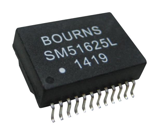 Bourns Sm51625El Xfmr, 10/100/1000 Base-T, Poe, 1P, Smd