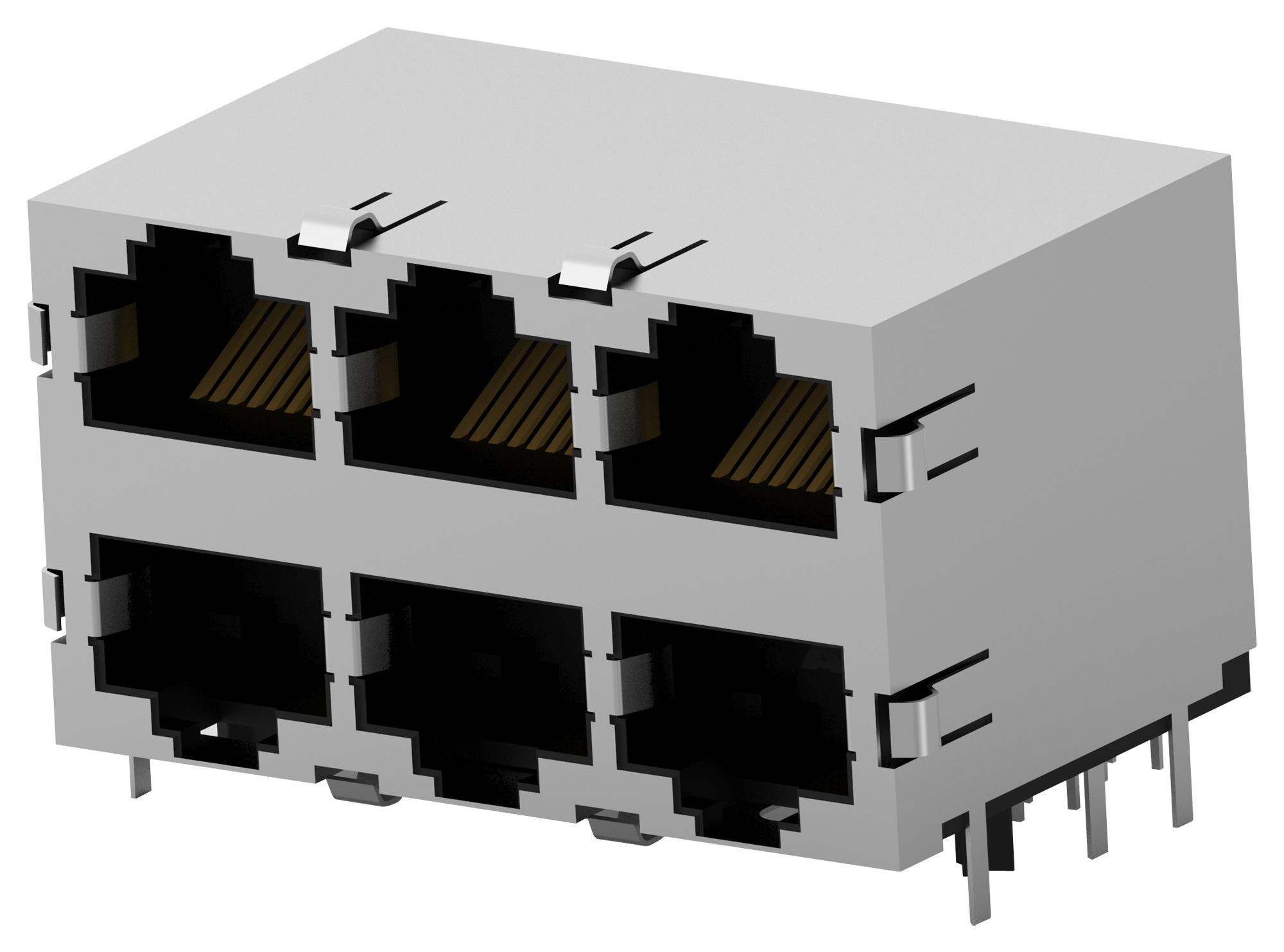 Amp - Te Connectivity 5569261-1 Rj45 Connector, Jack, 8P8C, 6Port, Cat5