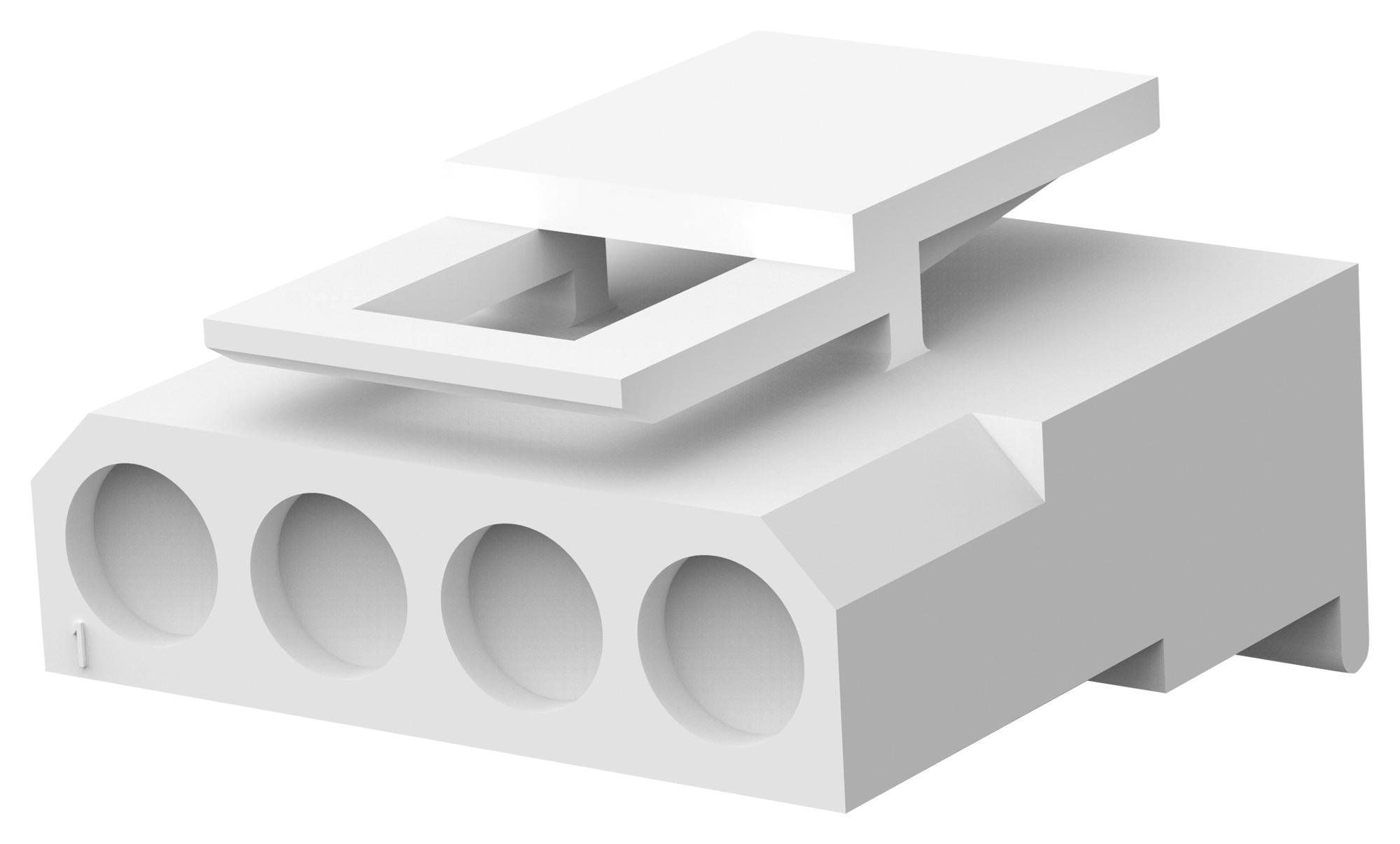 Amp - Te Connectivity 1-480722-0 Connector Housing, Plug, 4Ways