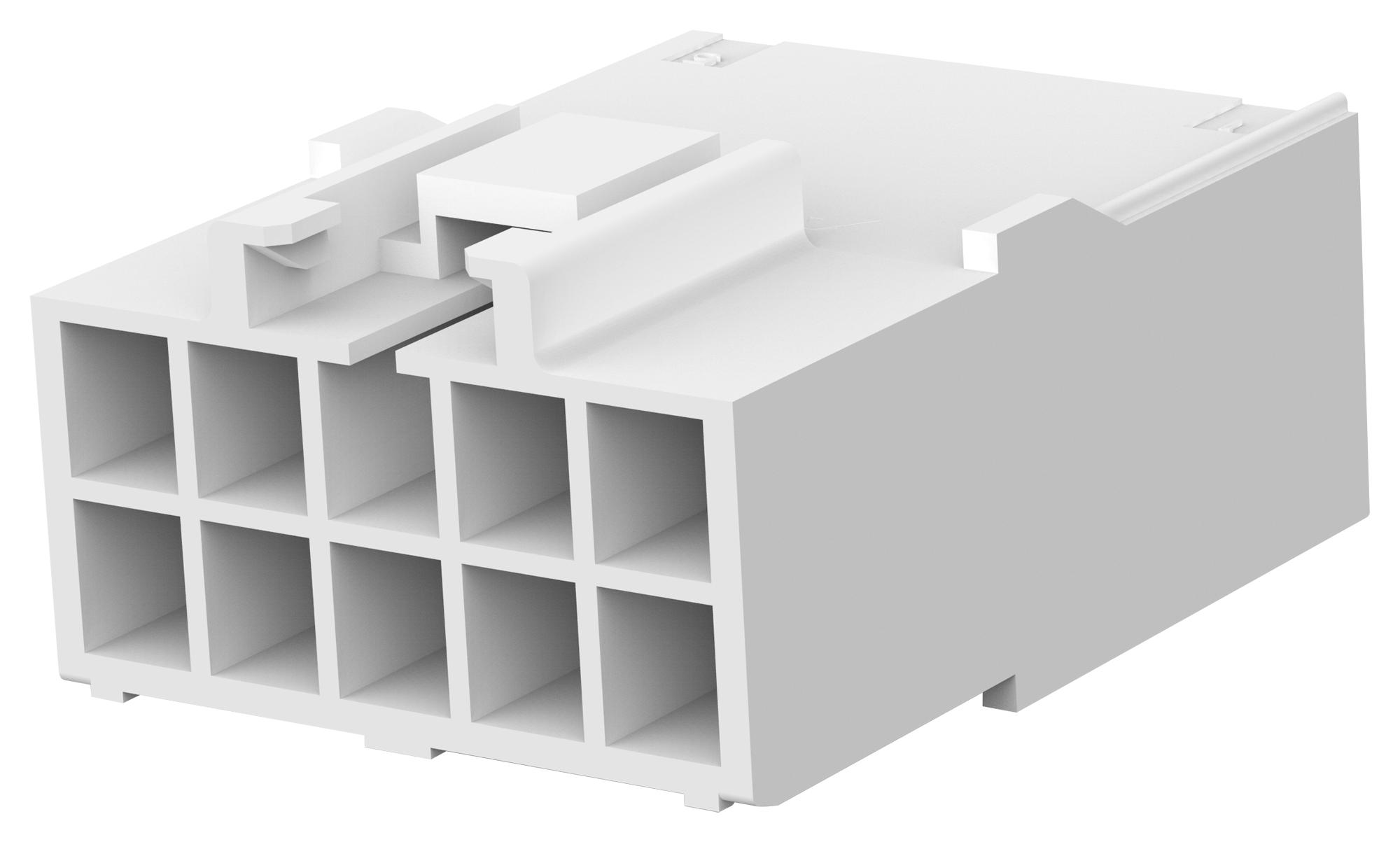 Amp - Te Connectivity 176288-1 Connector Housing, Rcpt, 10Pos, 3.96Mm