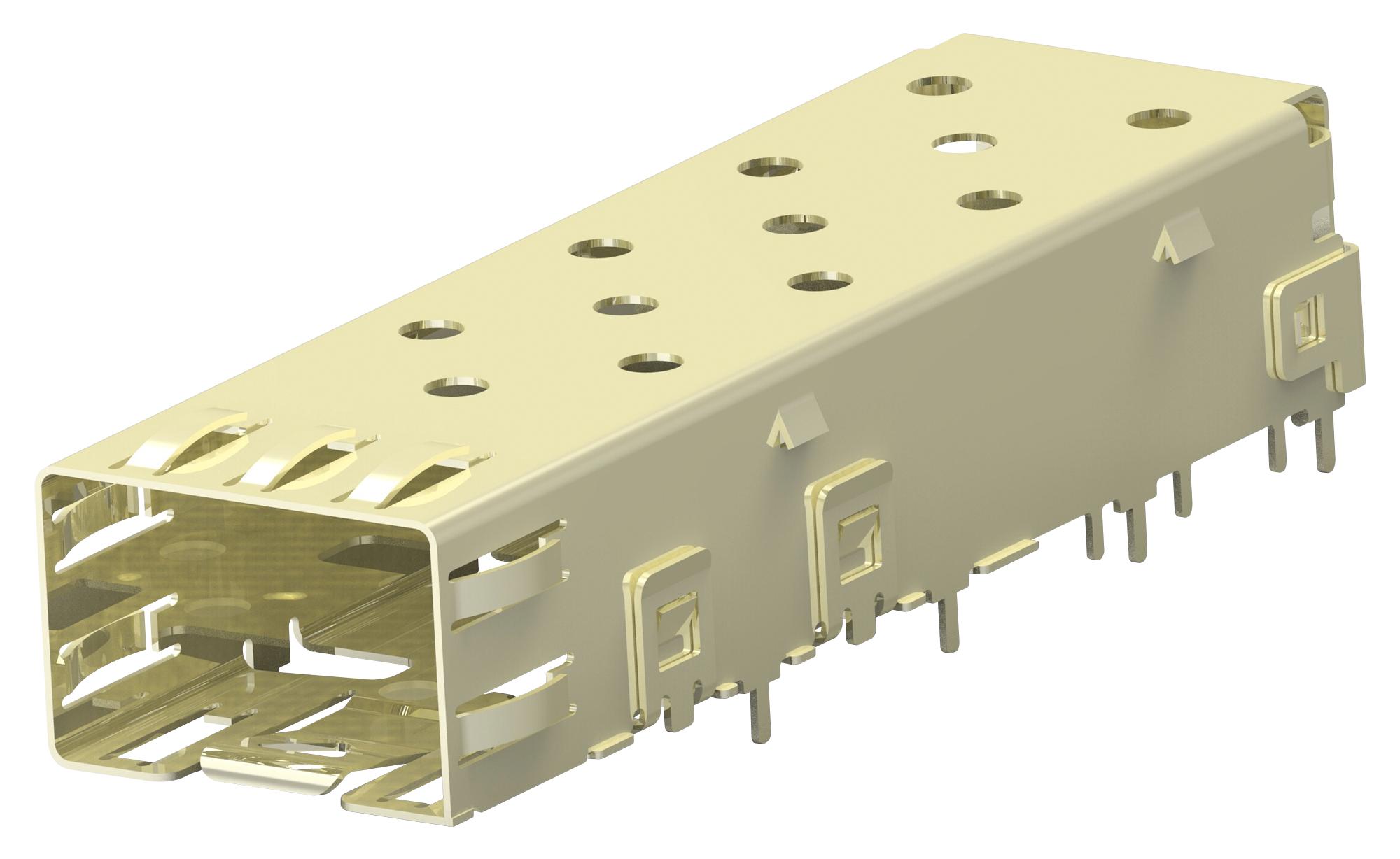 Te Connectivity 2227303-2 Sfp Cage, 1 Port, Solder