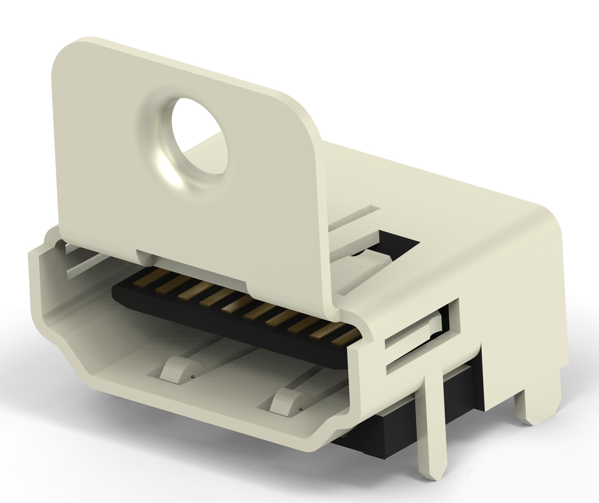 Te Connectivity 1-1747981-5 Hdmi Connector, 19Pos, Rcpt, Smd