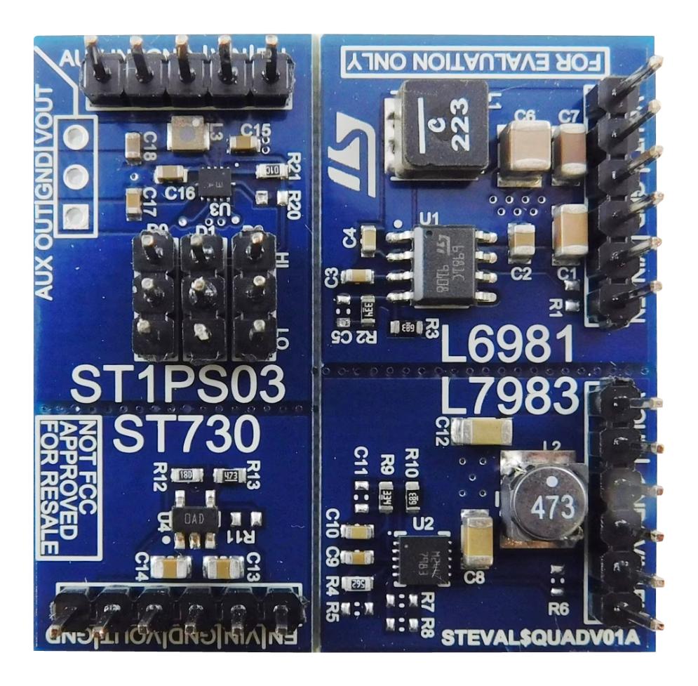 Stmicroelectronics Steval-Quadv01 Eval Brd, Sync Step Down Converter, Ldo