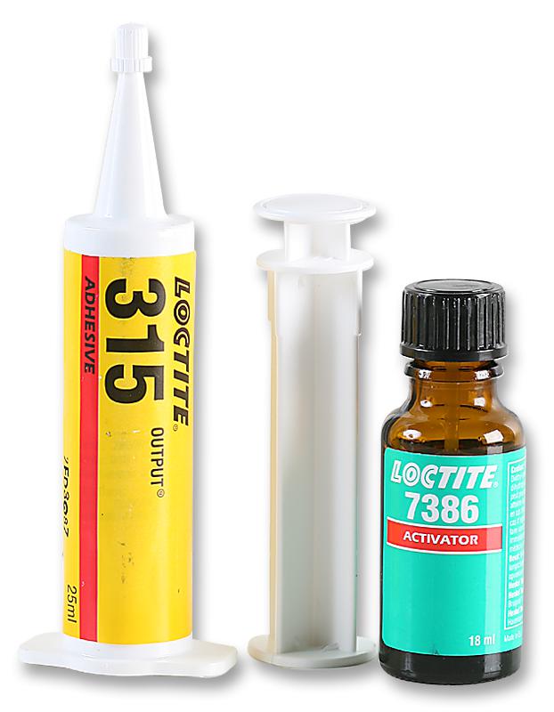 Loctite 315, 25Ml & 7386, 18Ml Adhesive, W/18Ml Activator, 25Ml Syringe