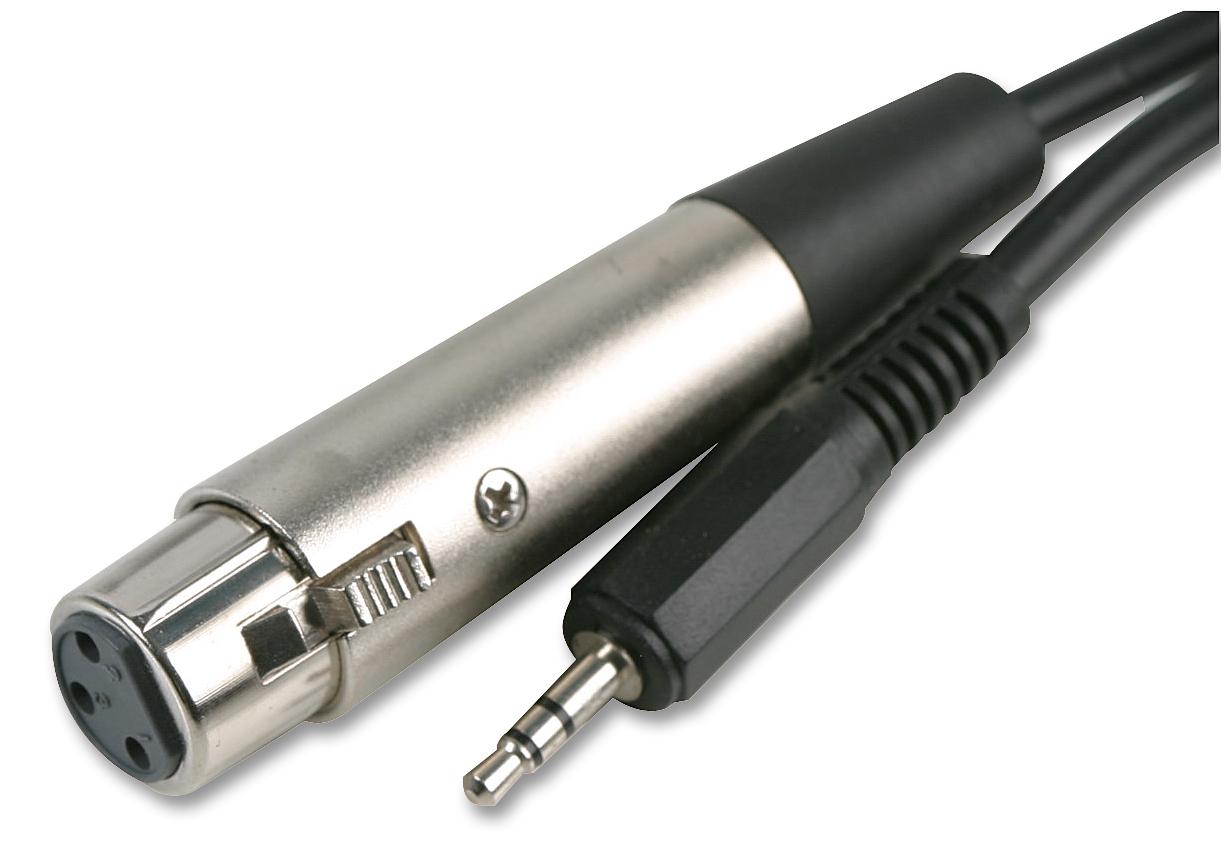 Pro Signal Psg00763 Xlr S To 3.5Mm Stereo Jack Lead, 6M