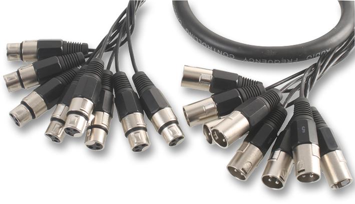 Pro Signal Psg08150 Xlr Loom, 8Way, Plug To Skt, 3M