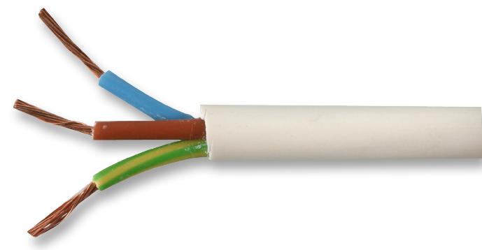 Multicomp Pro 2183Y-0.50Mmwht100M Cable, Flex, 2183Y, White, 0.5Mm, 100M