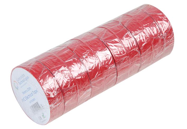 Concordia Technologies Ait1933Red Insulation Tape Red 19Mm X 33M 10/pk