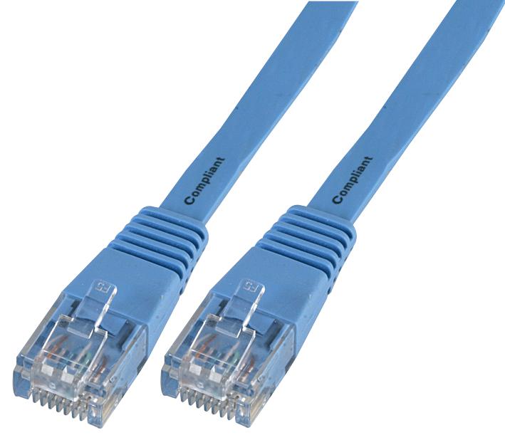 Pro Signal Psg90654 Lead, Flat Cat5E, Lsoh, Blue, 0.5M