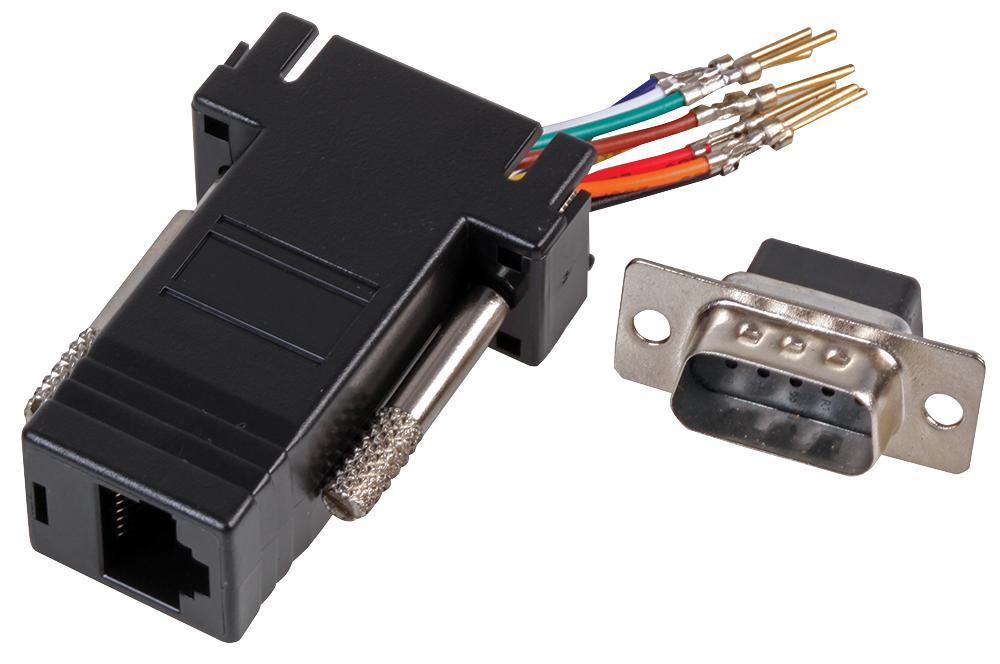 Pro Signal Psg91630 Serial Port Adapter,db9 Male-Rj45 Female