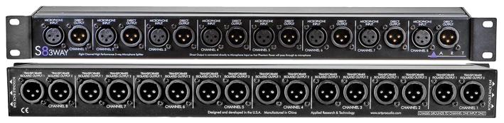 Art S8-3Way Splitter, 8 Channel, 3 Way, Mic