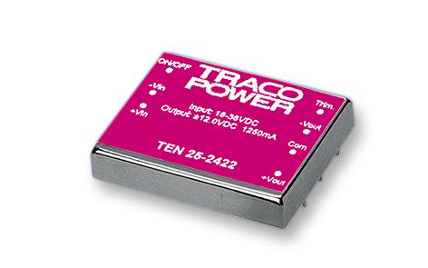 Traco Power Ten 25-2423 Converter, Dc/dc, 25W, +/-15V