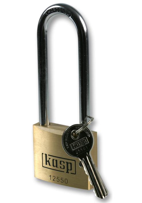 Kasp Security K12550L80D Padlock, Brass, Ls, 50X80Mm