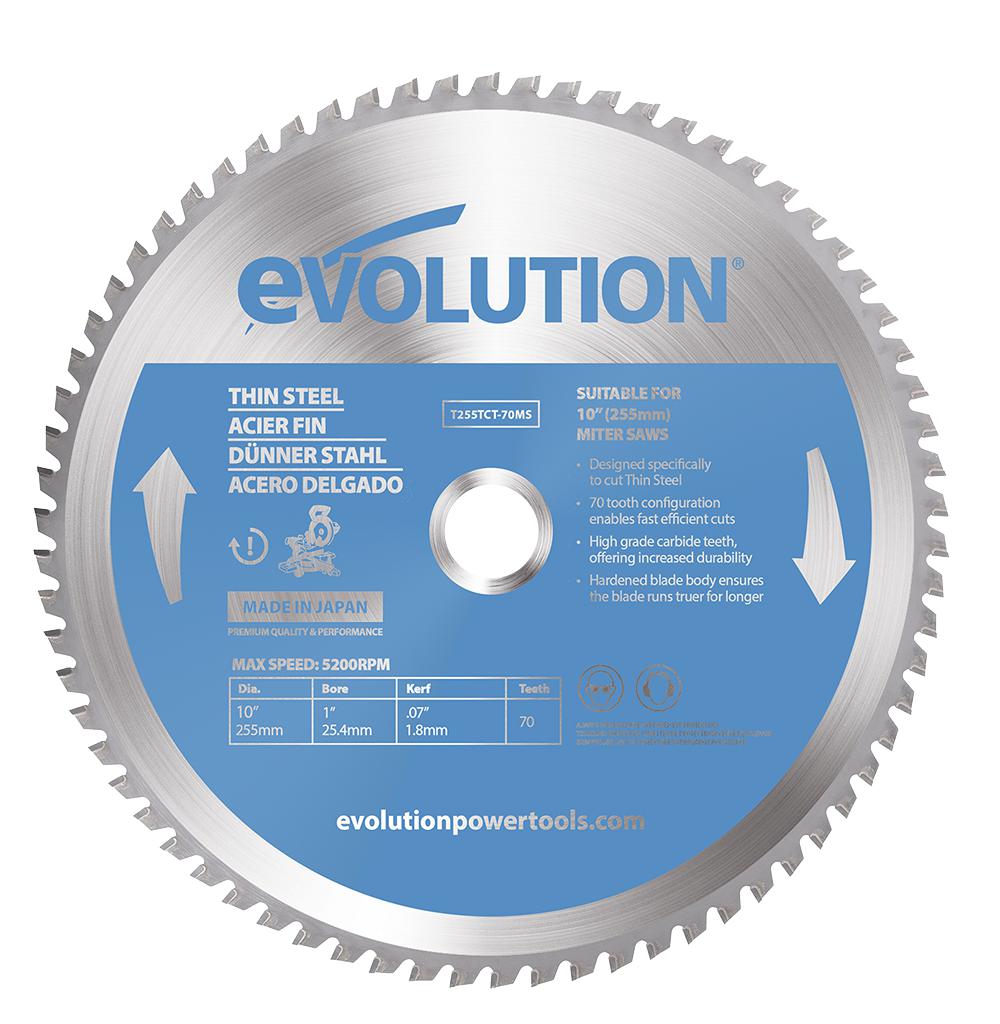 Evolution T255Tct-70Ms Thin Steel Blade 255Mm (70T)