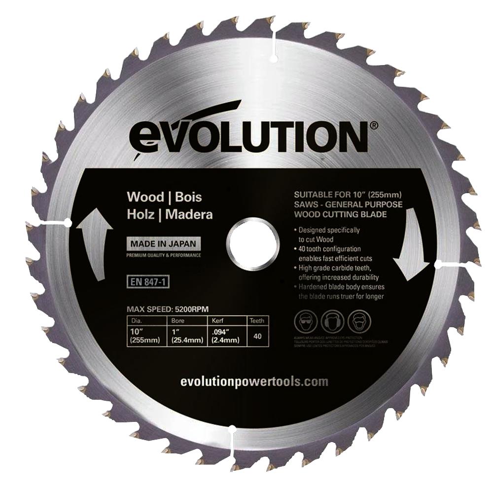 Evolution Gw255Tct-40 General Wood 255Mm (40T)