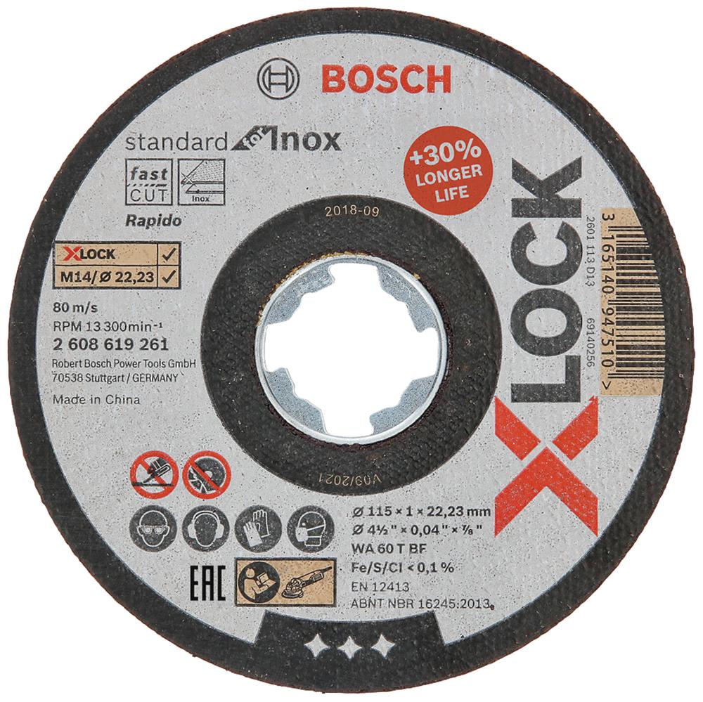 Bosch - Professional (Blue) 2608619261 Grinding Disc, 80Mps, 22.23Mm Bore