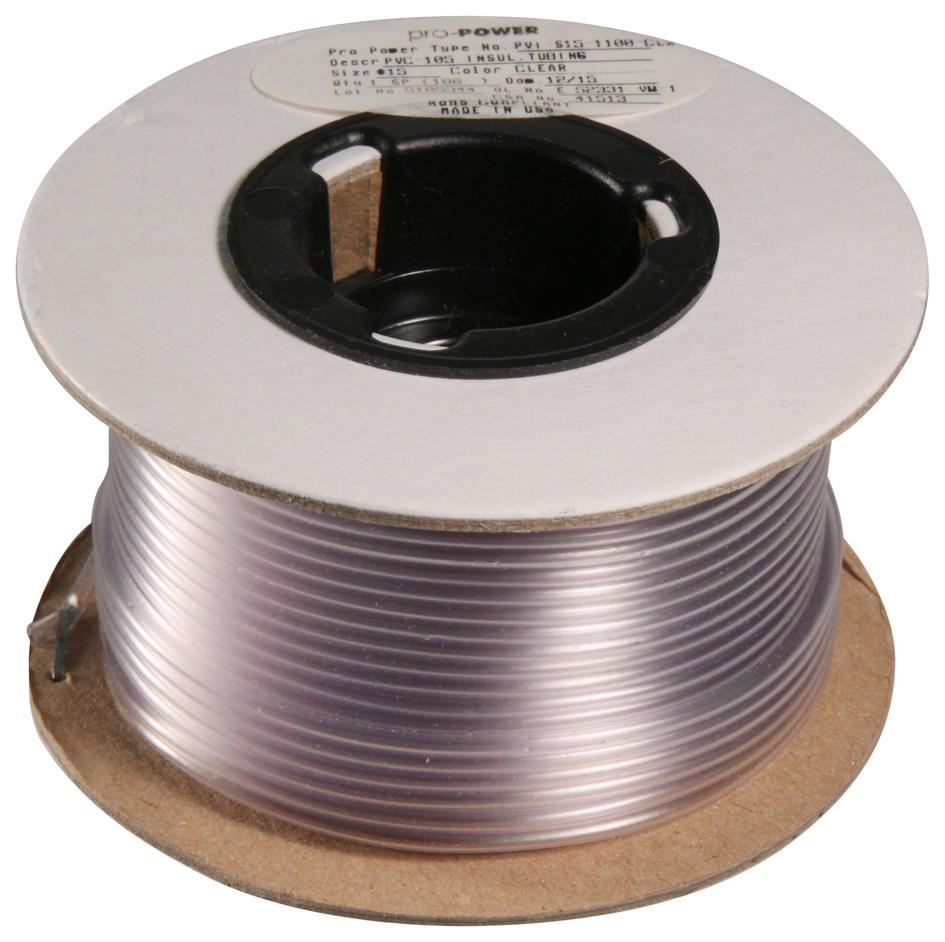 Multicomp Pro Pvi-S15-1100-Clr Sleeving, Insulating, 1.5Mm, Transparent, 100Ft