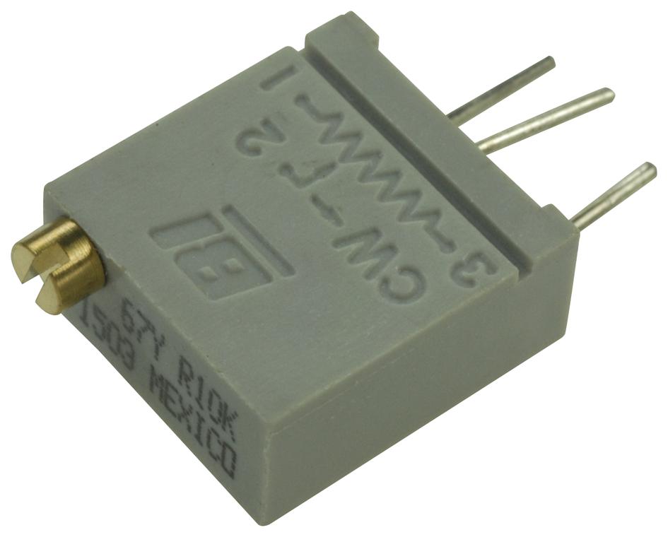 Tt Electronics / Bi Technologies 67Yr10Klf Trimmer Potentiometer, 10Kohm 20Turn Through Hole