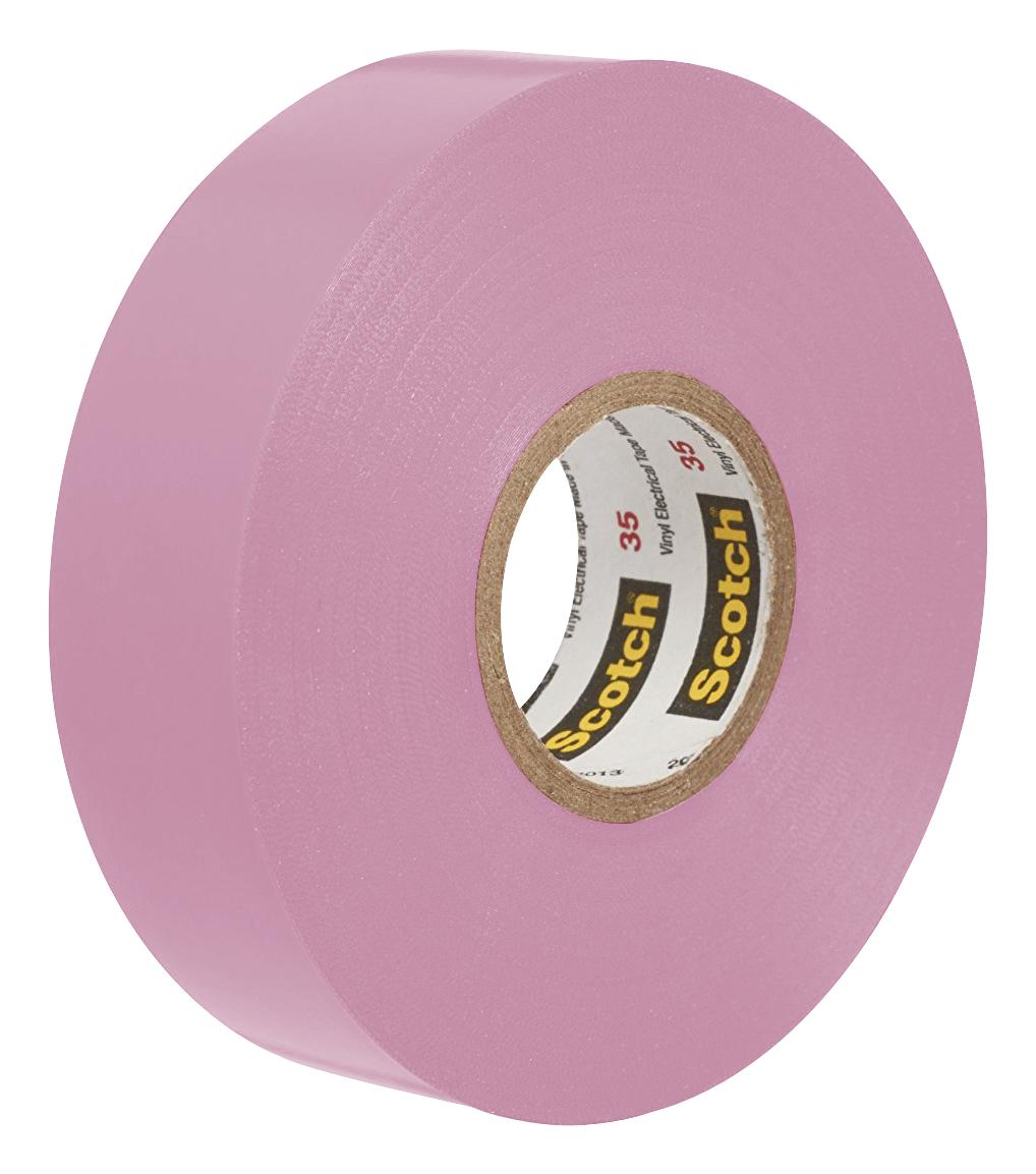 3M 35-Pink-3/4X66Ft Tape, Pink, Electrical Insulation, Pvc