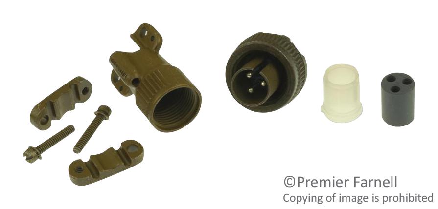 Amphenol Industrial Ms3106E10Sl-3P. Circular Connector, Plug, 10Sl-3, Cable