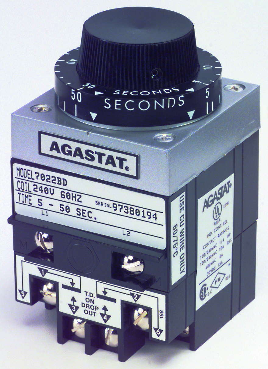 Agastat - Te Connectivity 7012Ak Time Delay Relay, Dpdt, 300S, 240Vac