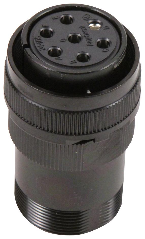 Amphenol Industrial Dl3106A24-10S Circular Connector Plug, Size 24, 7 Position, Cable