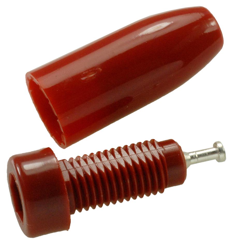 Johnson - Cinch Connectivity 105-0702-001 Tip Jack, 5700V, 10A, Red