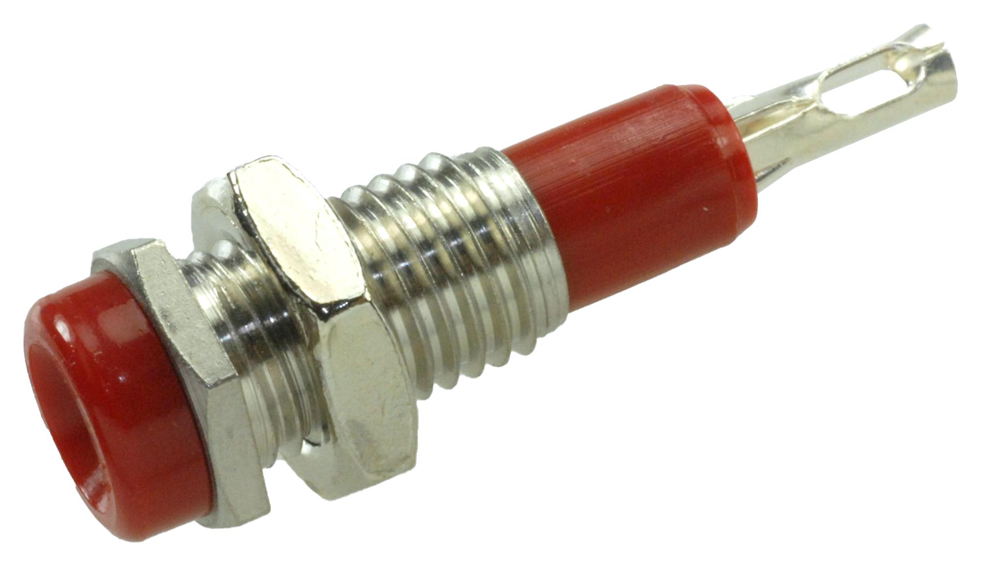 Johnson - Cinch Connectivity 105-0252-001 Tip Jack, 5700V, 10A, Red