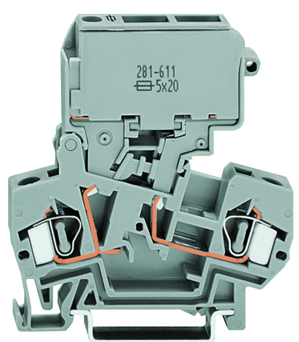 Wago 0281-0623 Terminalblock Fused 28-12Awg 0.25X1.25In