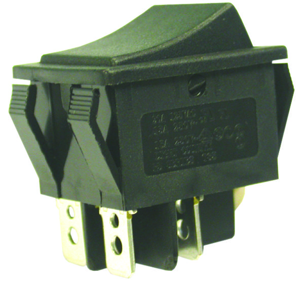 Multicomp Pro Spc21179 Switch, Rocker, Dpst, 15A, 250V, Black