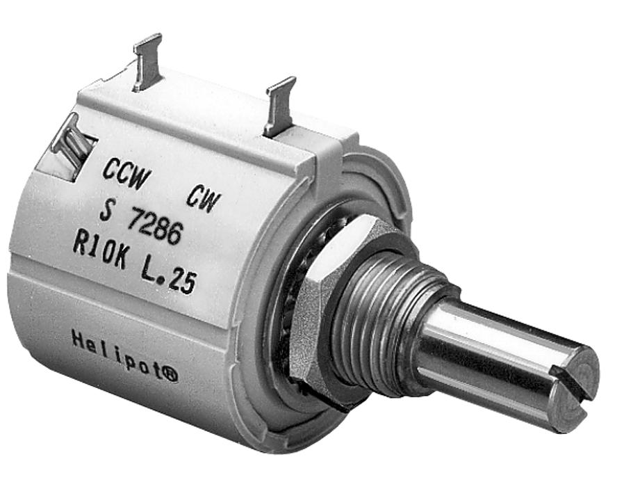 Tt Electronics / Bi Technologies 7286R100L.25 Wirewound Potentiometer, 100 Ohm, 0.05, 2W