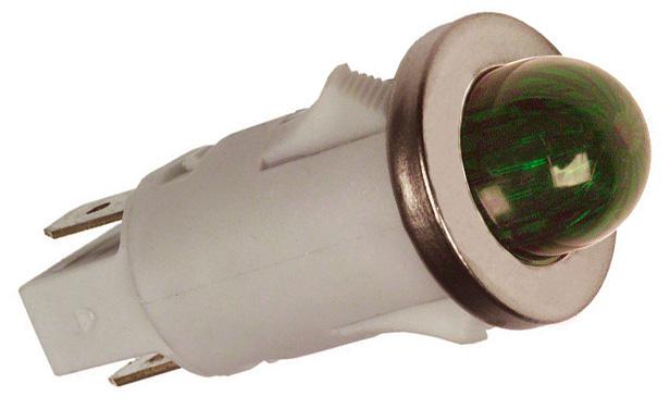 Vcc (Visual Communications Company) 1091Qm5-12V. Panel Mount Indicator, Led, 12.7Mm, Green, 12V